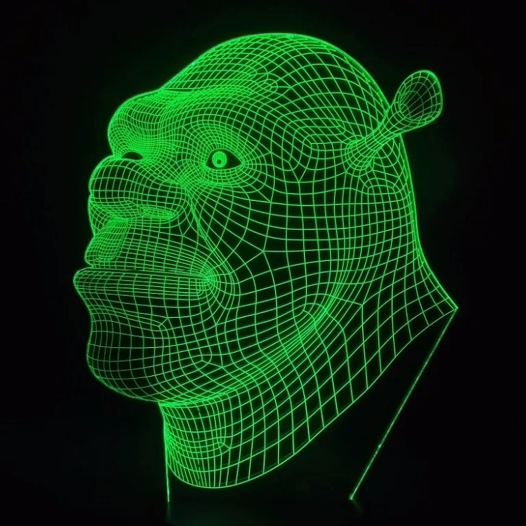 Shrek Новинка, светодиодная лампа Shrek, 3D визуальные светодиодные ночники для детей, сенсорные USB настольные лампы, кроме лампе, детские Ночники для сна - Испускаемый цвет: Shrek