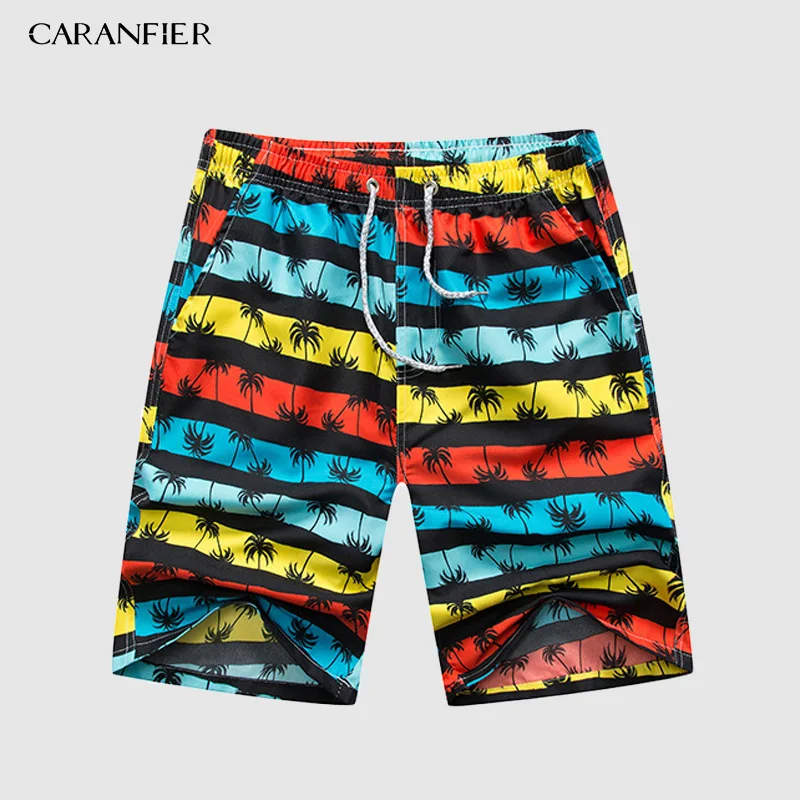 CARANFIER мужские спортивные короткие пляжные шорты Бермуды для серфинга боксеры