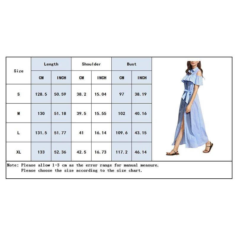 2018 модное летнее платье с оборками открытыми плечами платье-рубашка Для женщин