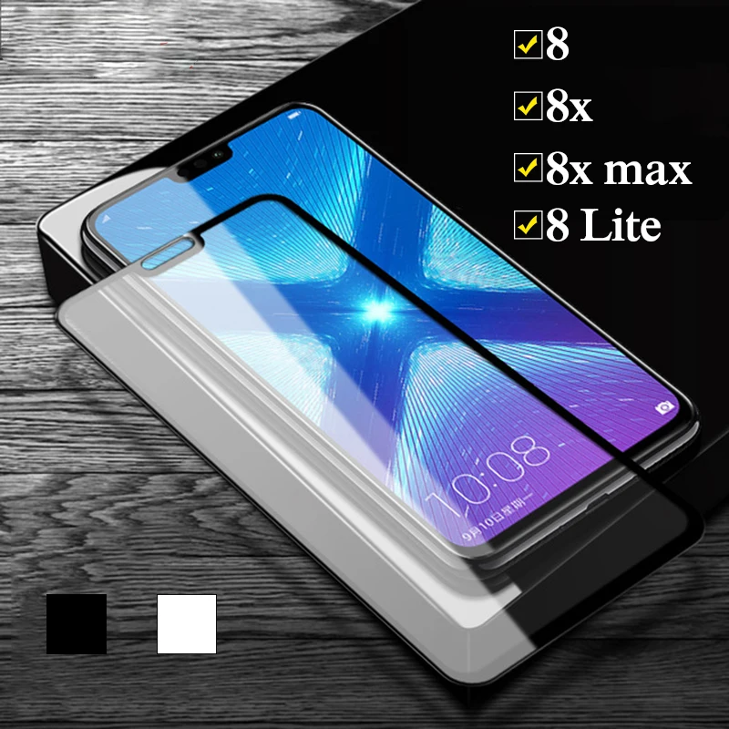 9d стекло для huawei honor 8 lite 8x max закаленное huwai honer световая защита экрана полное