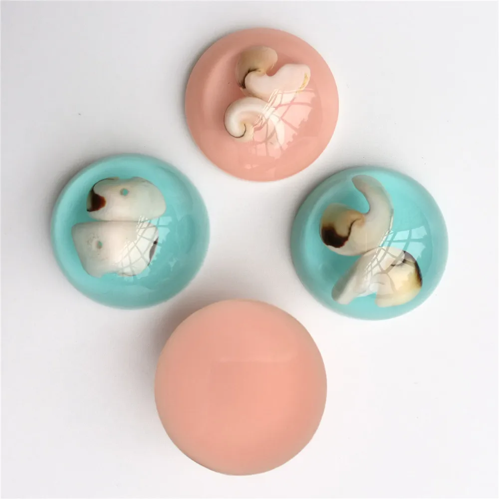 30 штук 25 мм круглые корпуса из смолы камея кабошон купола плоские бусины