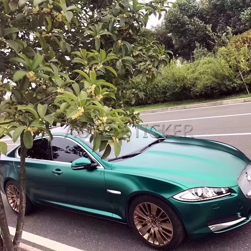 1 52*20 м изумрудная металлическая виниловая жемчужная зеленая Автомобильная