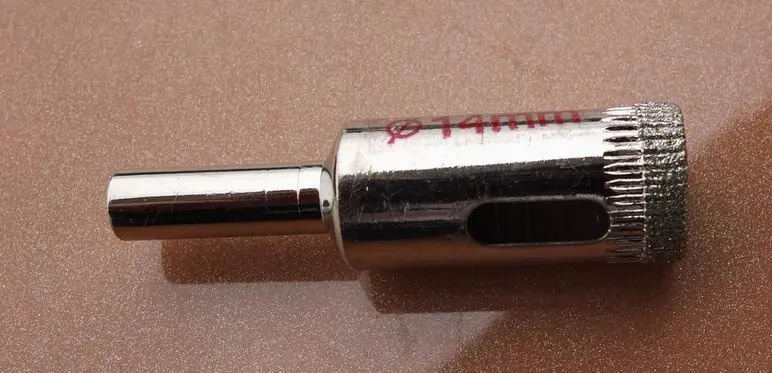 

6pk 14MM Diamond Dust Hole Saw, Glass Drill