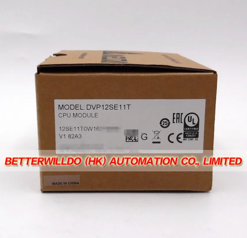 DVP12SE11T оригинальный новый бренд Delta PLC DC 8DI 4DO (NPN транзистор) 3 COM (Mini USB/RS485x2/Ethernet ) 1 год