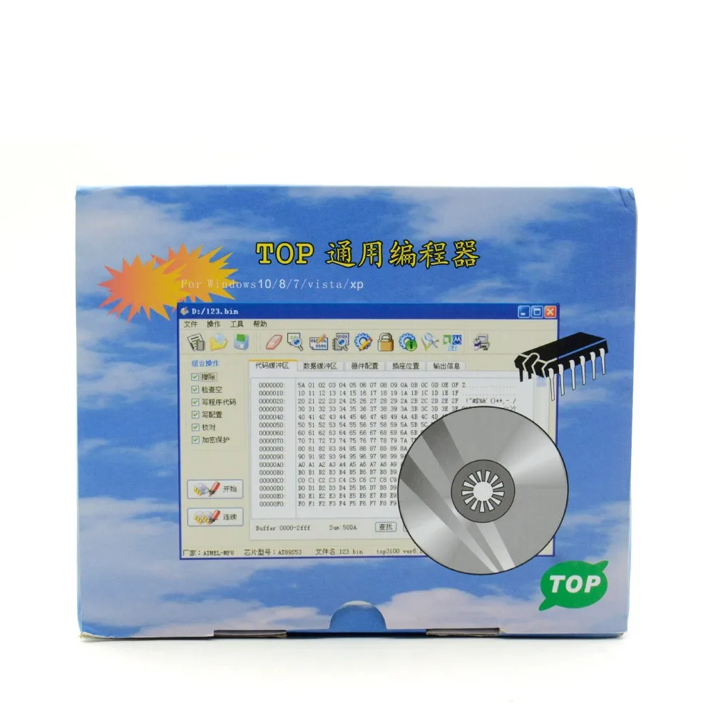 DHL Бесплатная TOP3000 топ 3000 USB Универсальный программатор ЭБУ Чип Tunning Eprom