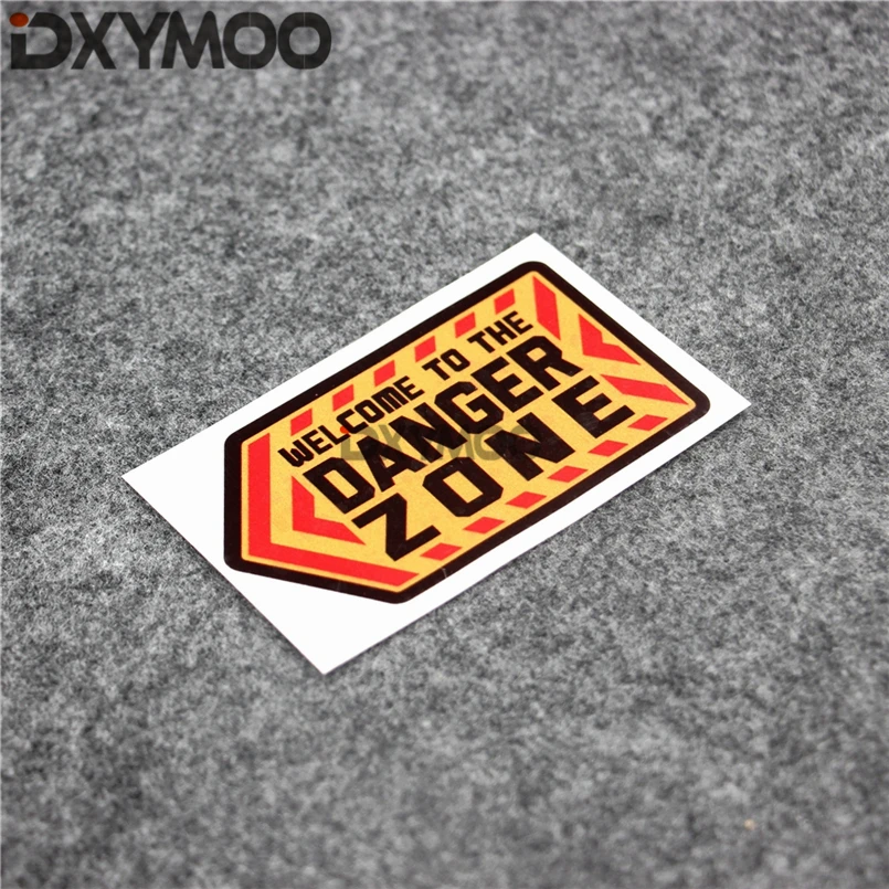 

2PCS Warning Letters Car Sticker Reflective Welcome To DANGER ZONE 9x5cm