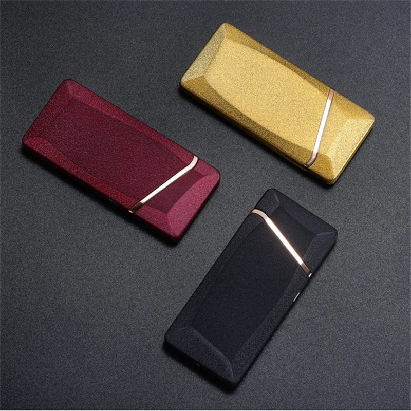 1 шт. портативная металлическая зажигалка Usb перезаряжаемая беспламенная