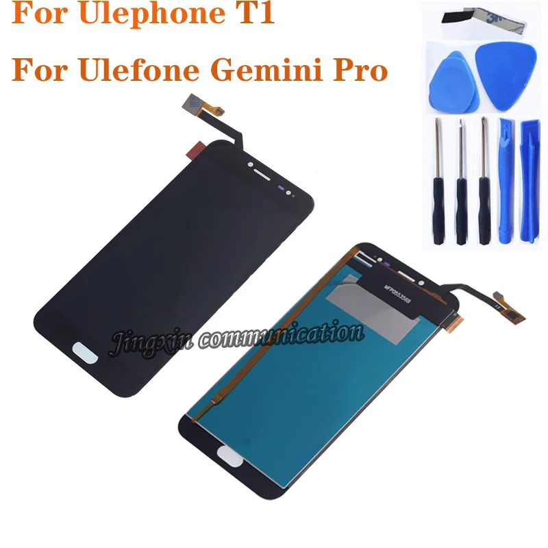 

5.5" for Ulefone T1 LCD display + touch screen digitizer assembly replaces the Ulefone Gemini Pro LCD repair kit + tools