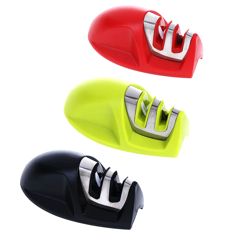 2 ступенчатая точилка для ножей бытовая Ручка твердосплавный керамический