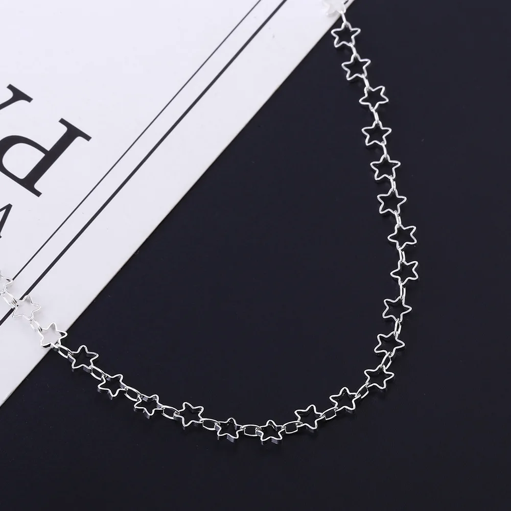 

New Beach Foot Chain Anklets Creative Exquisite Hollow Star Footchain Gold Silver Ankle Bracelets for Women Bohemian Jewelry