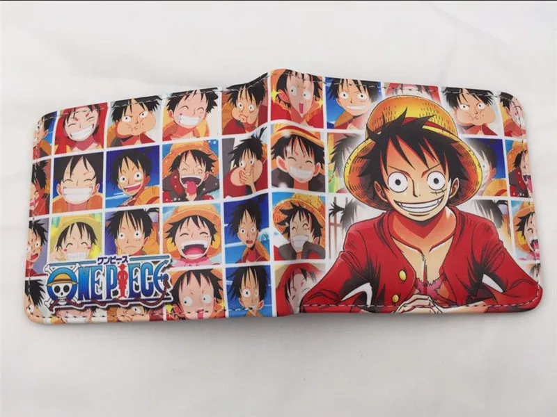 

Anime Cartoon Wallet One Piece Purse Monkey D. Luffy Pu Wallets Unisex Short Purse With Card Holder Coin Pocket