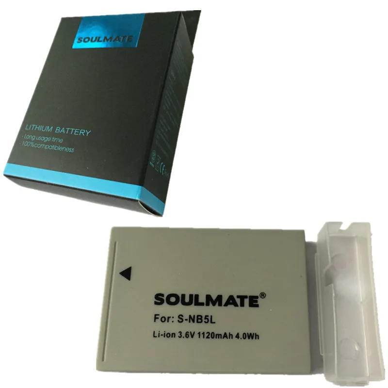 SOULMATE NB 5L литиевые батареи пакет цифровой Камера Батарея для Canon PowerShot S100 S110 SD950 SD970