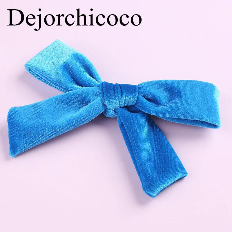 1 шт. мягкие бархатные заколки для волос с бантиками девочек новинка 2019 школьниц