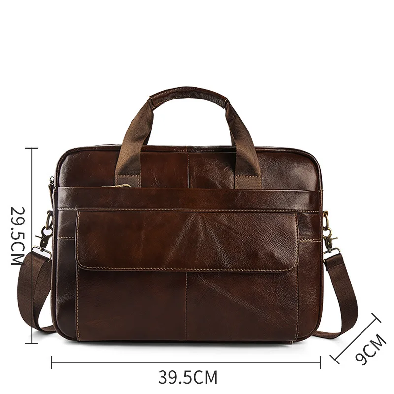 Новая роскошная 100% коровья натуральная кожа деловой мужской портфель мужская