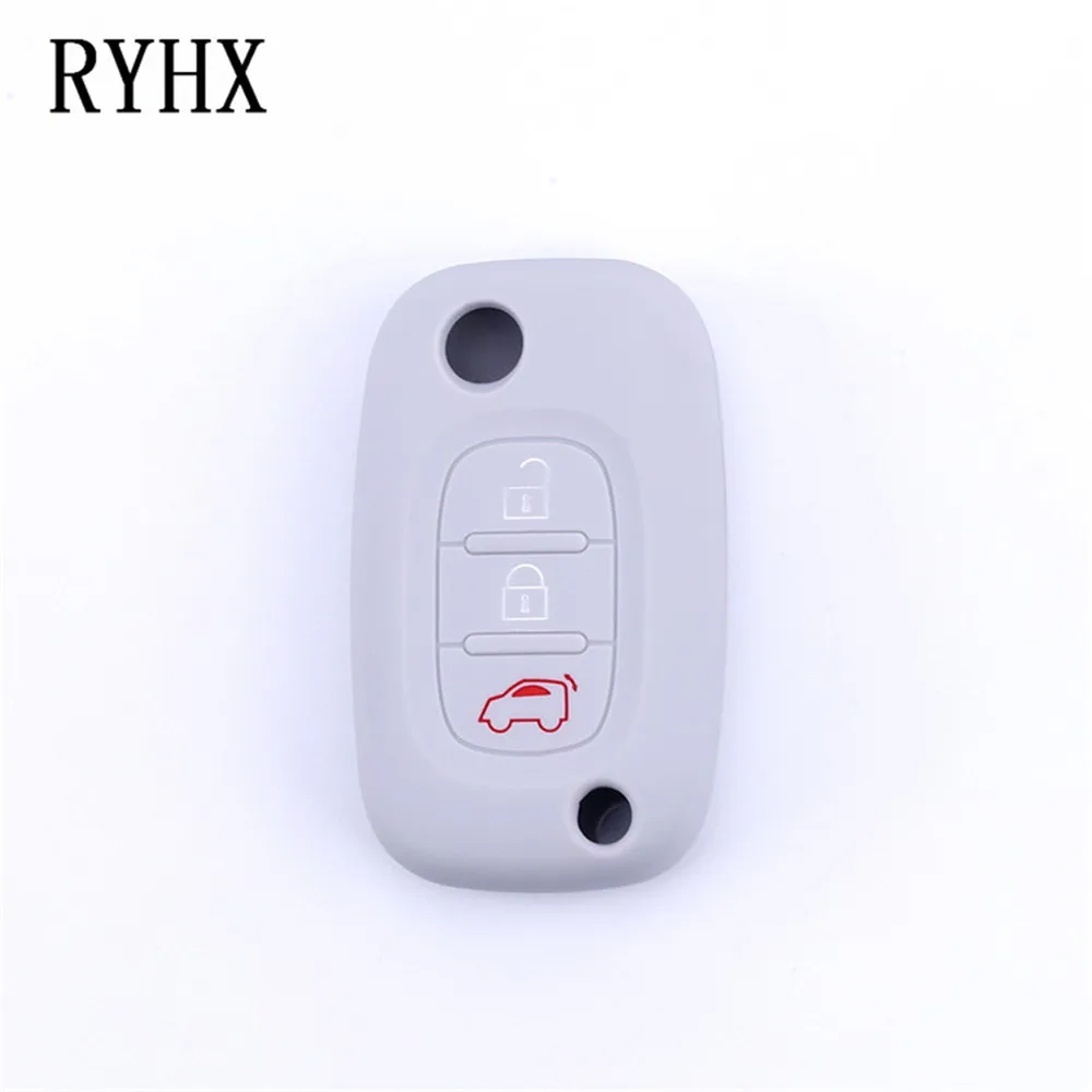 3 Buttons Silicone Rubber Car Key Case Cover for LADA Vesta Granta XRay Kalina Priora Sedan Sport Renault fit Benz | Автомобили и