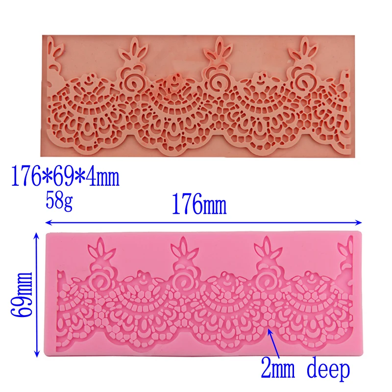 Новинка горячий Diy цветочный узор прямоугольная формочка торт украшенный