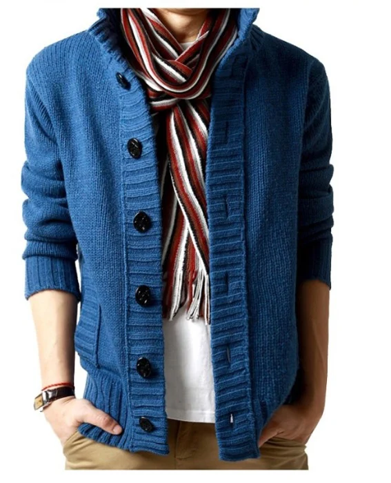 

Men Winter Warm Sweaters Turtleneck Cardigan Sweaters New Fashion Male Thick Warm Sweaters Cardigan Casual Sweaters