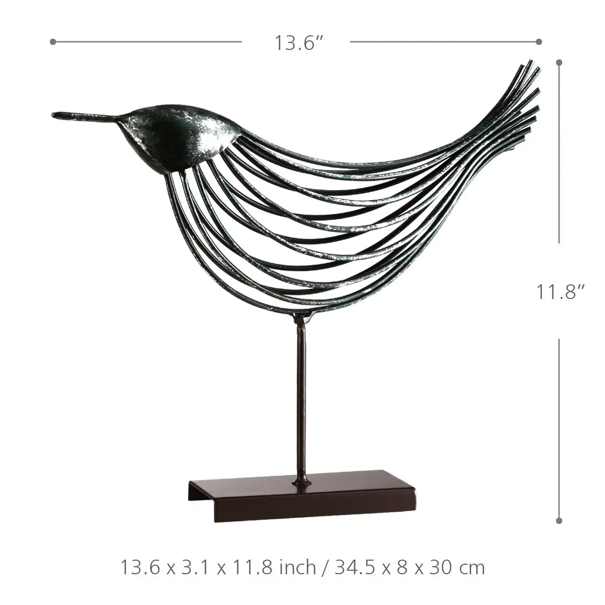 Tooarts металлическая фигурка из железа и металлической проволоки Птица Ручная