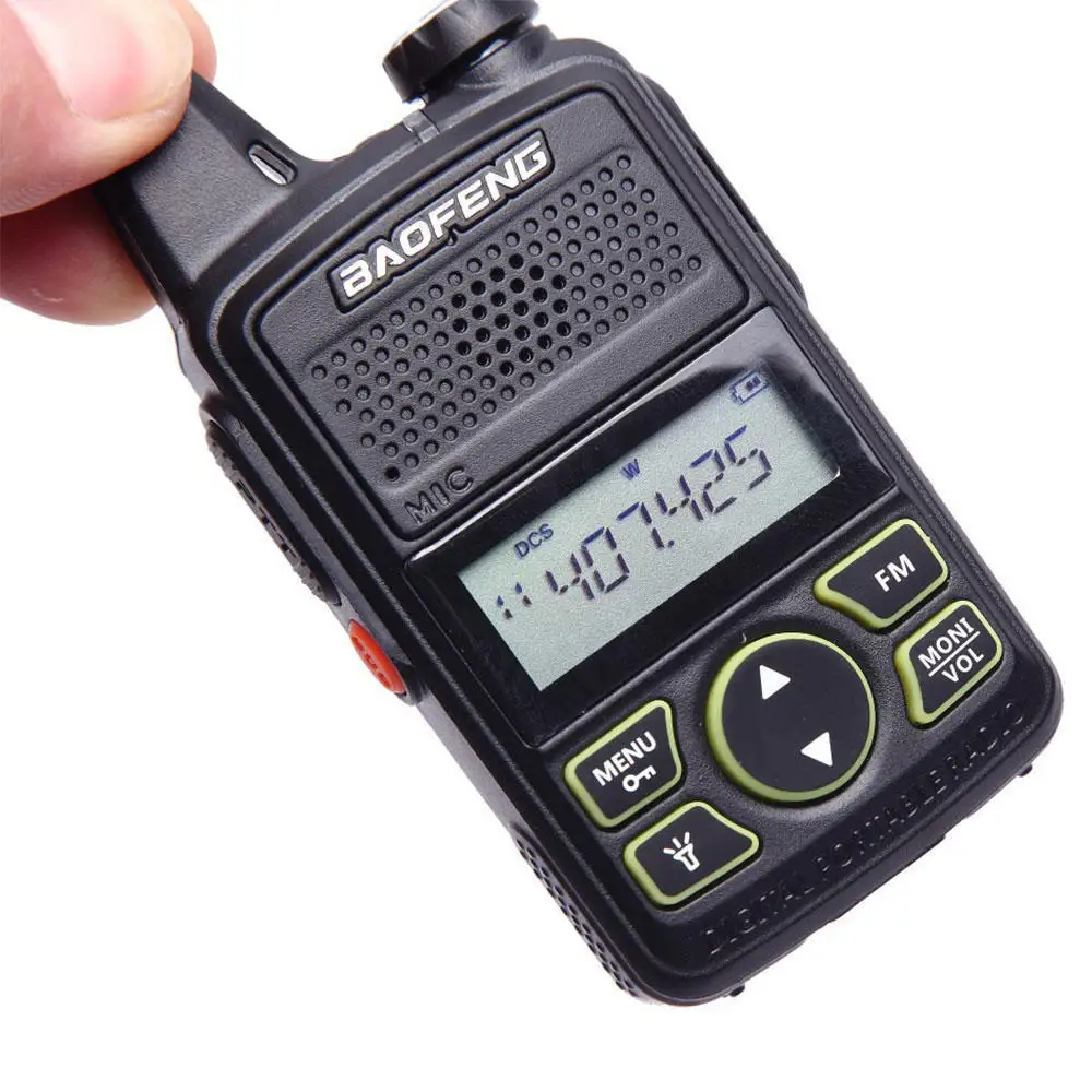 Портативная рация мини-радио UHF 400-470 МГц FM-приемопередатчик с PTT-гарнитурой