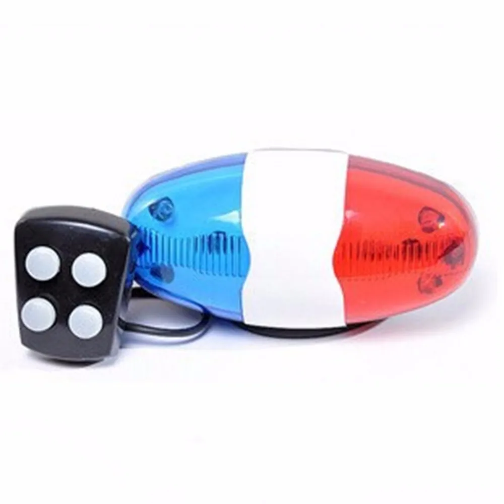 Новый детский велосипед 6 светодиодов Электрический гудок 4 звука полицейский