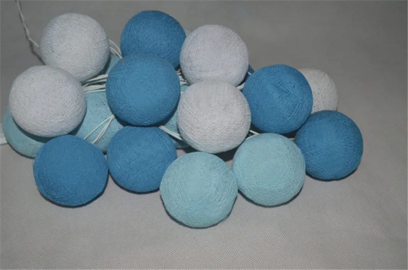 20 шт./компл. ватным тампоном ручная работа светло голубой цвет тон синий + белый