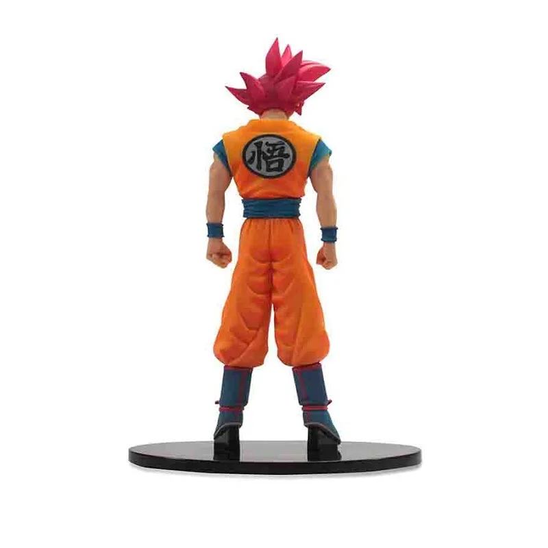 Аниме Драконий жемчуг Z Супер Saiyan красные волосы Сон Гоку ПВХ фигурка игрушка