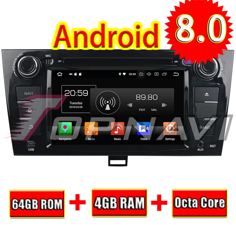Topnavi 8 &quotAndroid 0 автомобильный медиа центр DVD аудио для JAC J5/B15 Авторадио Стерео GPS