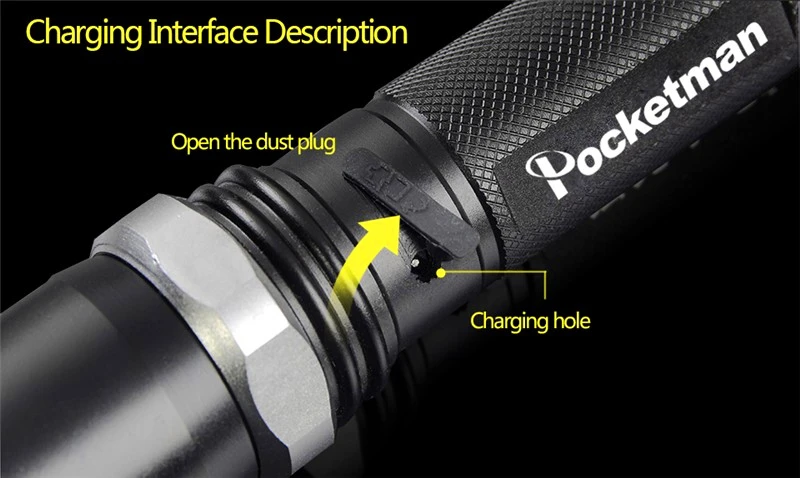 FT17 LED Bike light flashlight Focus lamp torch XM-L T6 3800lm Zoomable lights + Charger 18650 rechargeable Battery | Лампы и