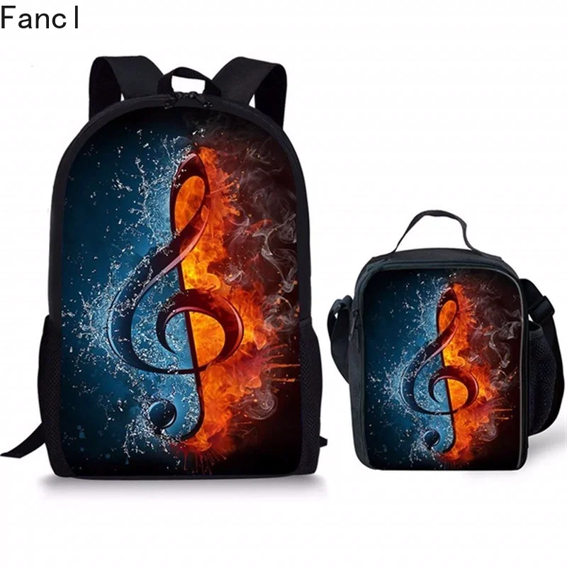 2019 Hot School Backpack for Teenager Girl Boy Music Note Print Schoolbags Primary Student Casual Daypack Men's Satchel | Багаж и