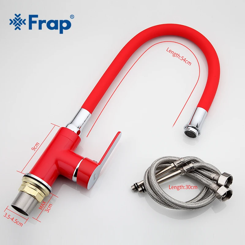 FRAP кухонный кран силикагель hosepipe лак кухонный кран раковина смеситель кран краны одинарная ручка Гибкая холодная горячая вода