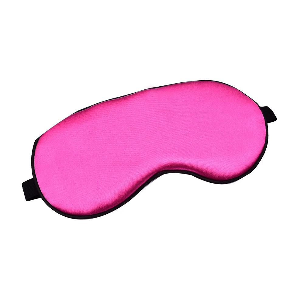 Rose Red Fulljion из чистого шелка двусторонняя маска для сна с подкладкой для глаз маска для путешествий Расслабляющая повязка на глаза натуральная маска для сна с завязанными глазами - Цвет: Rose Red