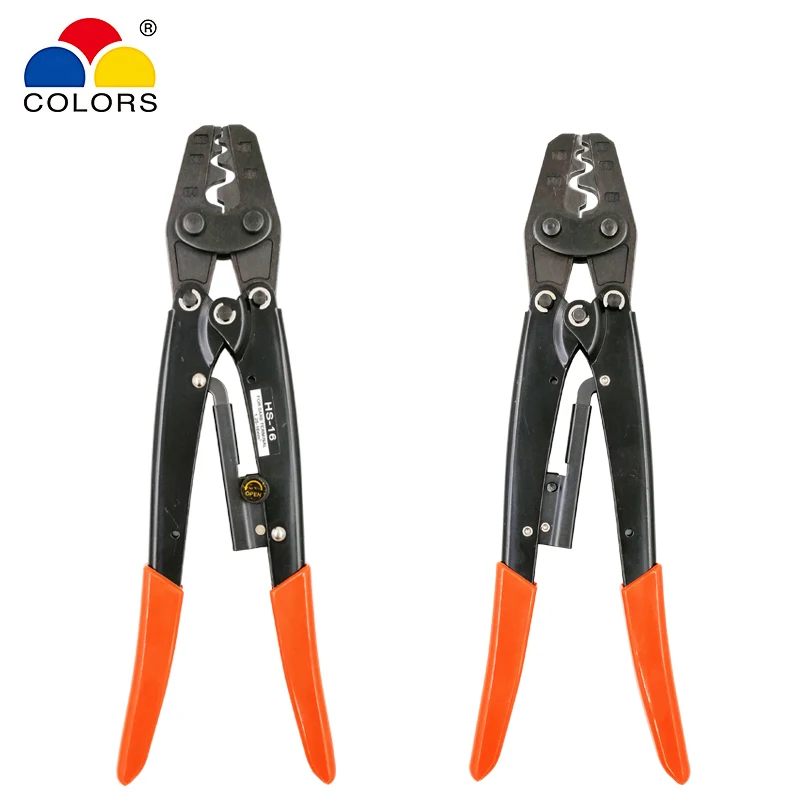 HS-16 crimping plier for non-insulated terminals (Point type) Japanese style capacity 1.25-16mm2 16-5AWG electrical tools | Инструменты