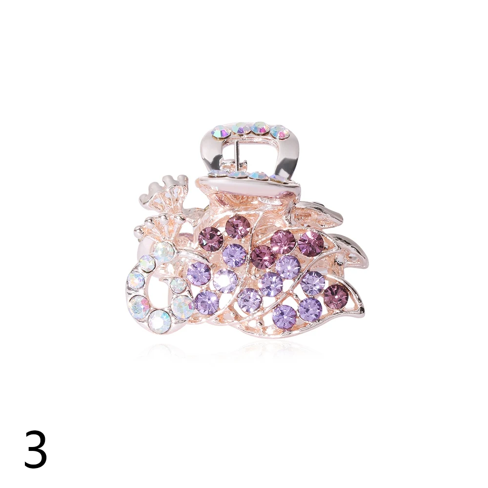 Style 6-03 1 шт. Мини Ретро Бабочка Корона Когти для волос винтажные женские заколки для волос хрустальные стразы шпильки для девочек заколки аксессуары для волос - Цвет: Style 6-03