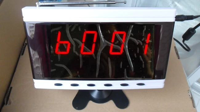 Беспроводной монитор системы вызова K 303 с 4 значным номером для обслуживания