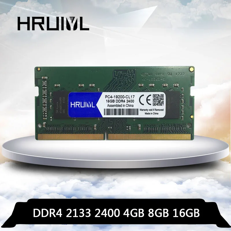 HRUIYL ОЗУ DDR4 8 ГБ 4 16 2133 МГц 2400 Память Гб sodimm память для ноутбука ГБ|Оперативная