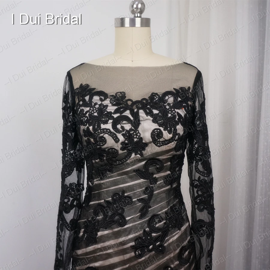 Платье с длинным рукавом для матери невесты кружевной аппликацией | Свадьбы и