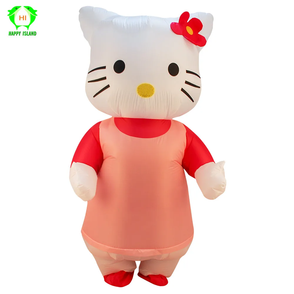 Женский карнавальный костюм Kawaii с милым розовым котенком Китти для Хэллоуина и