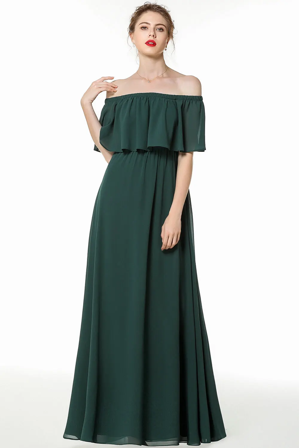 Robe de Soiree пикантная шифоновая без бретелек Вечерние платья Длинные иллюзии с