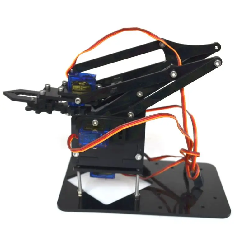 DIY 4DOF рука робота 4 осевая акриловая вращающаяся механический инструмент для