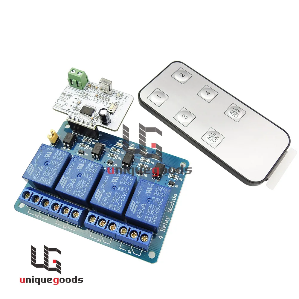 Лидер продаж новый 4-канальный Релейный модуль инфракрасный пульт