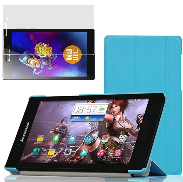 Магнитный Folio Stand кожа ультра тонкий чехол Smart Cover для Lenovo Tab 2 a7 10f 10 A7 20F 7 &quot+ 1x экран