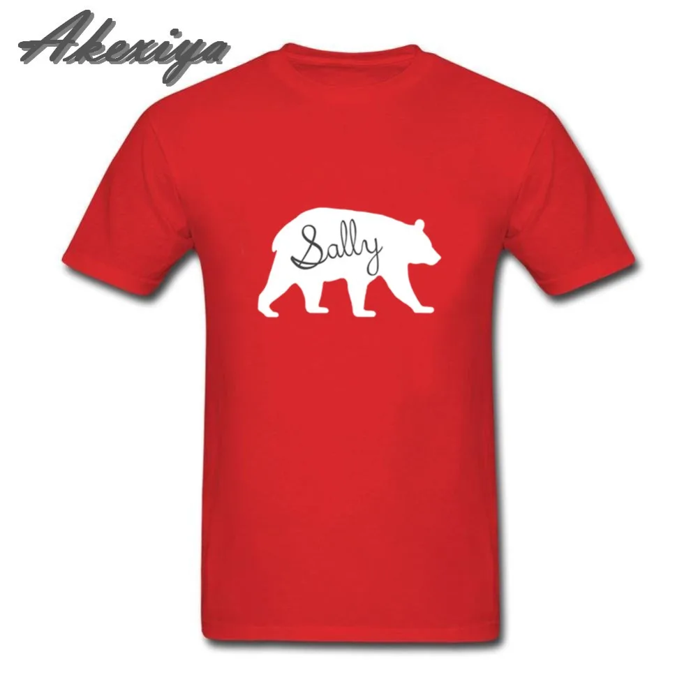 

Sally Bear Spirit Animal T-Shirt New Arrival Silhouette Personalized Name Tshirt Christmas father's day gift Wholesale Tee