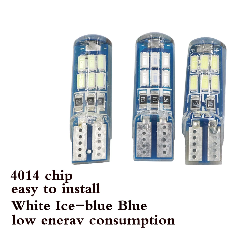 YSY 50 шт. w5w светодиодный автомобильный светильник T10 194 t10 led 4014 15smd Silica 168 номерных