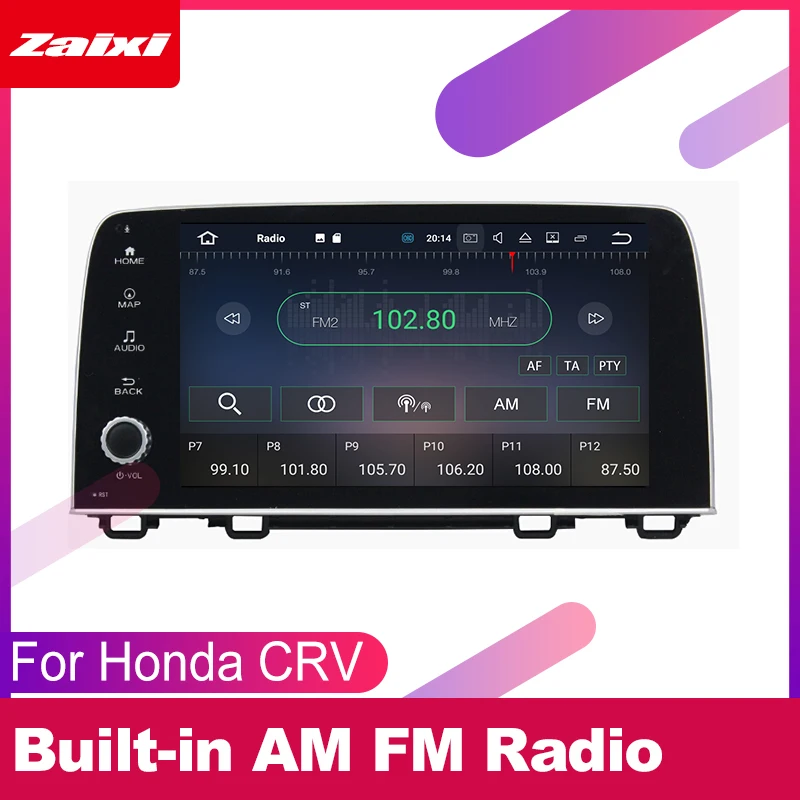 Автомобильный gps мультимедийный плеер Android для Honda CRV CR V 2017 2018 2019 автомобильный dvd