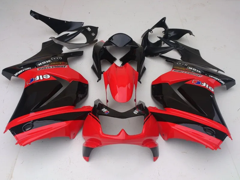 Литьевая форма обтекатель комплект для KAWASAKI Ninja ZX250R 08 09 10 12 ZX 250R EX250 2008 2012 ABS Красный