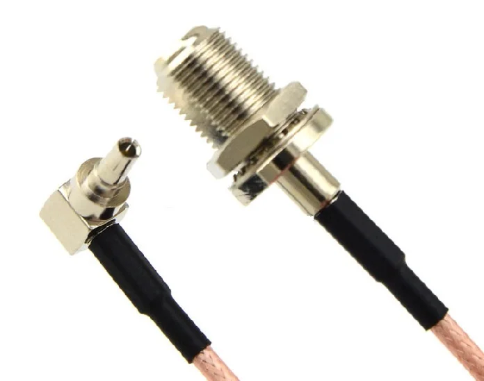

20 Pieces SMA Jack to CRC9 Plug Adapter Cable SMA Female to CRC9 Female Right angle RG316 Pigtail Cable 15.0 cm