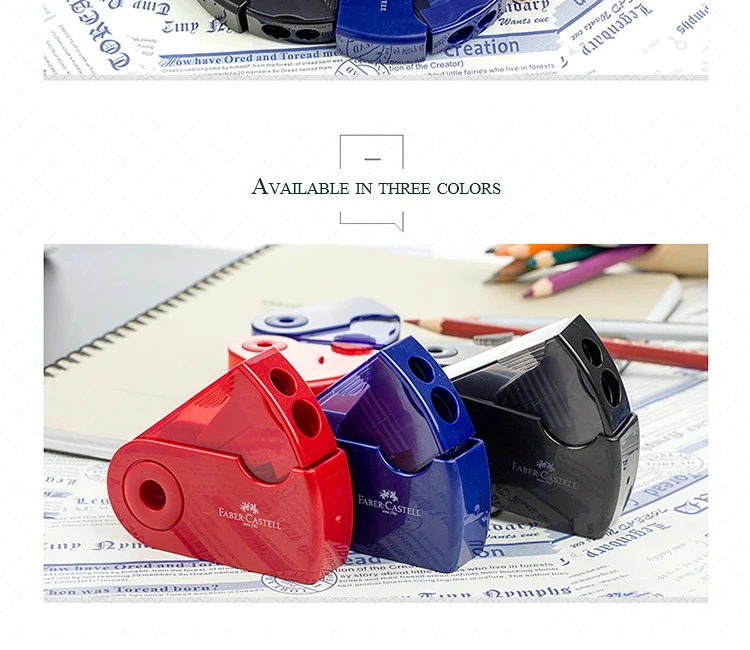 FABER-CASTELL одно отверстие двойное отверстие точилка для карандашей push pull двойные многофункциональные Точилки офисные и школьные канцелярские принадлежности