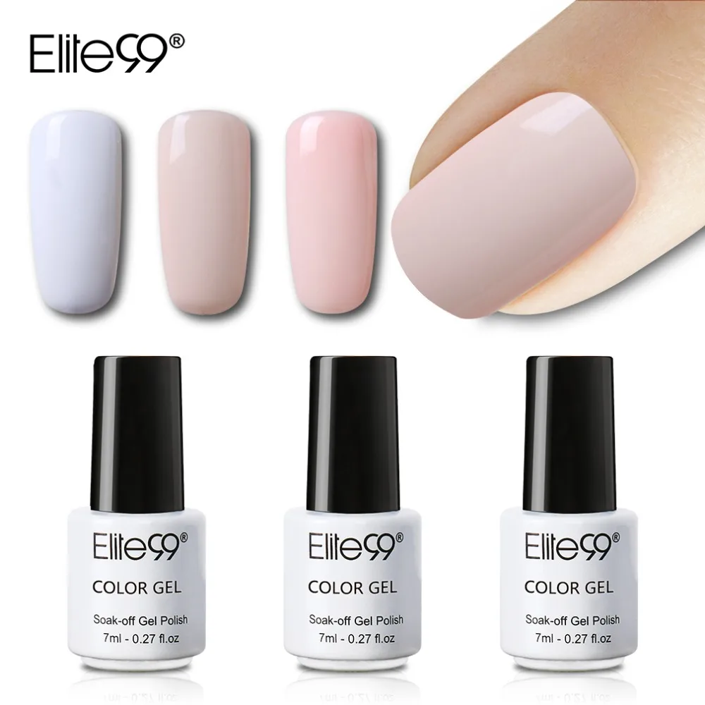 3 шт. Гель лак Elite99 для дизайна ногтей 7 мл УФ светодиодный ногтей|gel lacquer|color gel polishgel