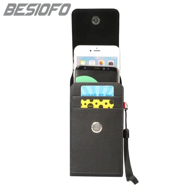 Вертикальный чехол для телефона Nokia 5 7 8 Lumia 535 640 830 930 с зажимом ремня двойными