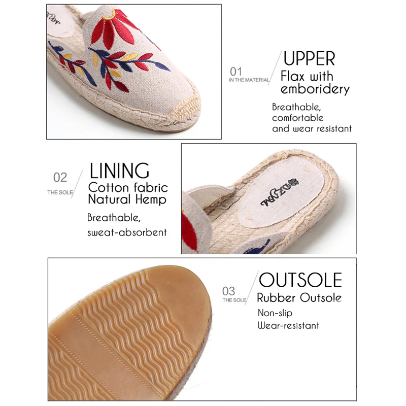 Женские шлепанцы на плоской подошве espadrilles лето 2019|Тапочки| |